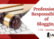 professional responsibility of blogging